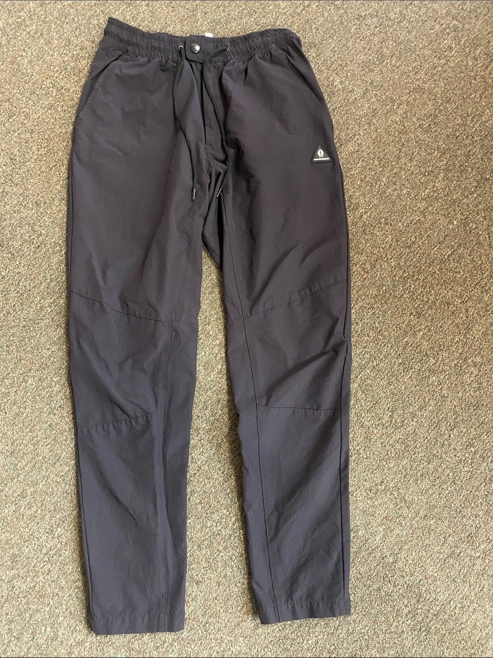 Men's Black Track Pants - Athletic Elastic Waist